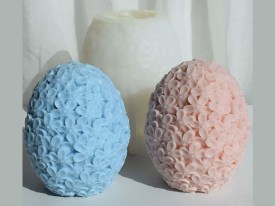 Molde silicona huevo con flores